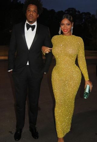 Adnis Reeves's son, Jay-Z, and daughter-in-law, Beyoncé.